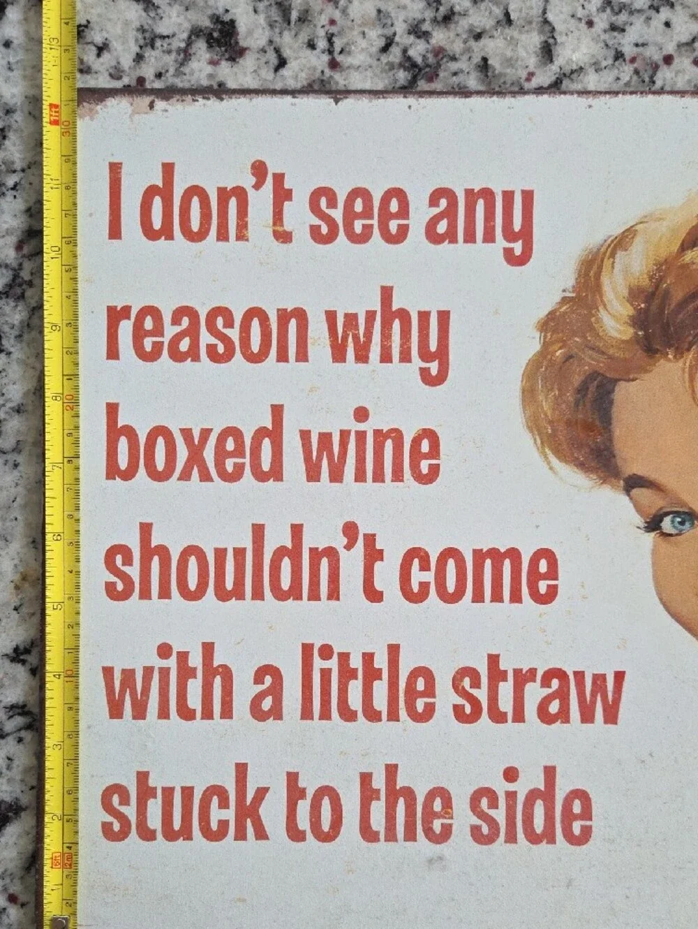 Vintage Tin Wall Sign
